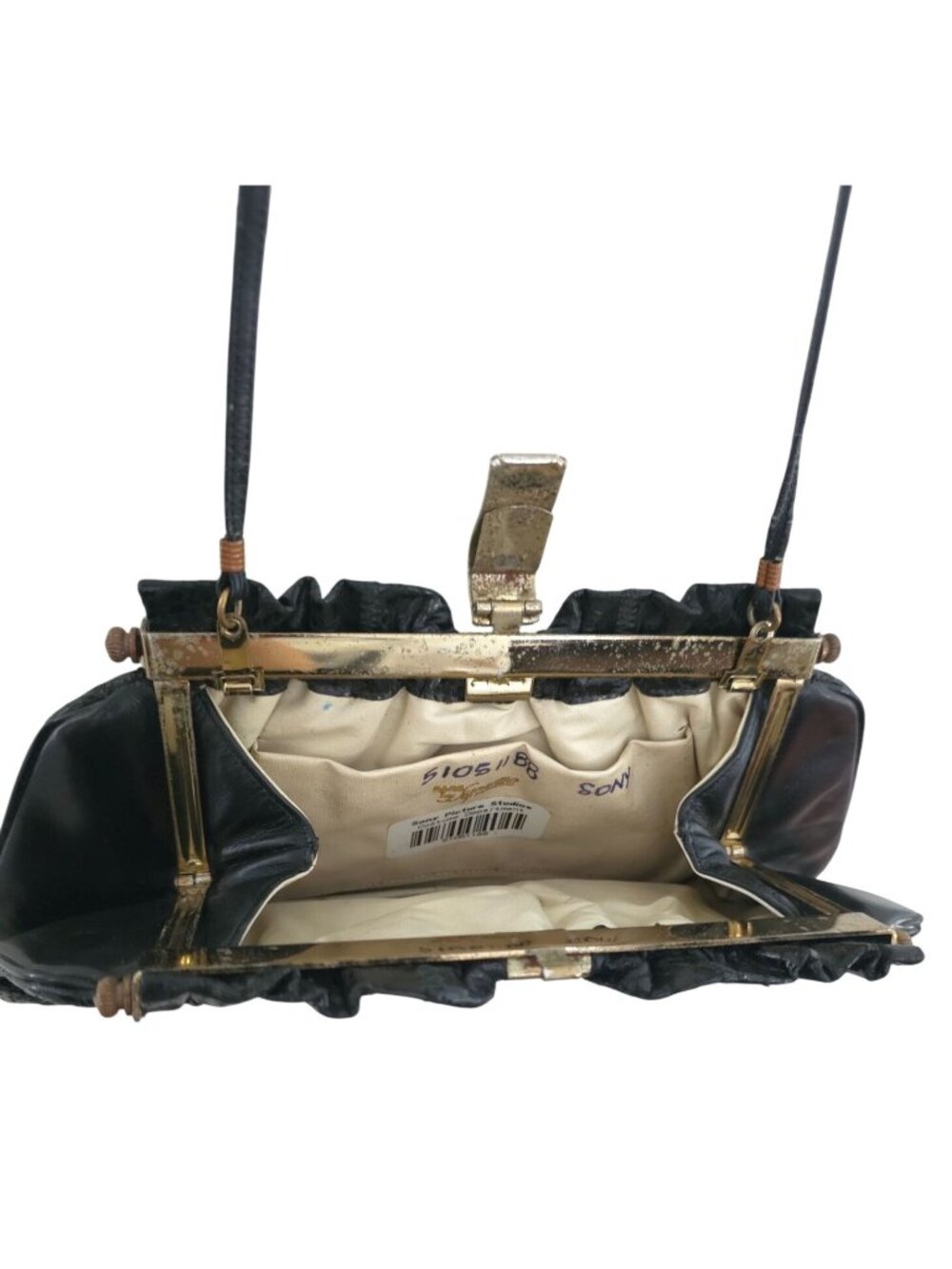 Vintage Sony Studios Wardrobe x BAGS BY SUPREME Black Snakeskin Shoulder Bag - Picture 3 of 11